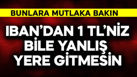 IBAN'dan 1 TL'niz bile yanlış yere gitmesin! Bunlara mutlaka bakın