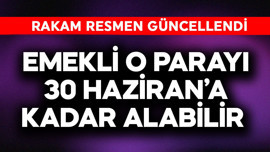 Emekli o parayı 30 Haziran'a kadar alabilir! Rakam resmen güncellendi