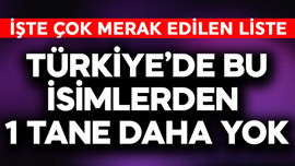 Türkiye'de bu isimlerden 1 tane daha yok! İşte merak edilen özel isimlerin listesi