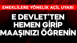 Emeklilere acil uyarı! E-Devlet'ten hemen girip maaşınızı öğrenin