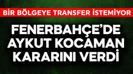 Fenerbahçe'de Aykut Kocaman kararını verdi! Bir bölgeye transfer istemiyor