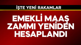 Emekli maaş zammı enflasyon farkıyla yeniden hesaplandı! İşte yeni rakamlar