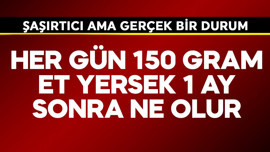 Her gün 150 gram et yersek 1 ay sonra bunlar başlıyor! Şaşırtıcı ama gerçek