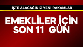 Emekliler için son 11 gün! İşte alacağınız  yeni rakamlar