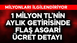 1 milyon TL'nin aylık getirisinde flaş asgari ücret detayı