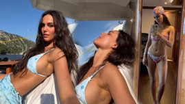 Özgü Kaya cesur tatil pozlarıyla mest etti! Bikinili paylaşımlarına bir bakan bir daha baktı