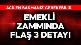 Emekli zammında flaş 3 detayı! Acilen bakın