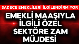 Emekli maaşıyla ilgili özel sektöre zam müjdesi