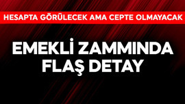 Emekli zammında flaş detay! Hesapta görülecek ama cepte olmayacak