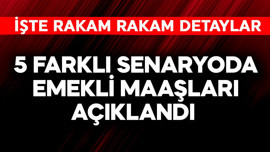 5 farklı senaryoda emekli maaşları açıklandı
