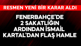 Fenerbahçe'de 2 sakatlığın ardından İsmail Kartal'dan flaş hamle!