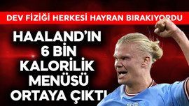Dev fiziği herkesi hayran bırakıyordu! Haaland'ın 6 bin kalorilik menüsü ortaya çıktı!  Sığır kalbi bile var