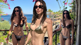 Defne Samyeli'den cesur Bodrum pozları! Bikinili haliyle kendine hayran bıraktı: Kim der ki 53 yaşında!