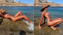 Sosyetik güzel Eda Taşpınar'dan nefes kesen paylaşım! Bikinisiyle sere serpe uzandı