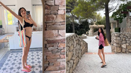 Hazar Ergüçlü'den iddialı tatil paylaşımı! Bikinili pozlarına beğeni yağdı