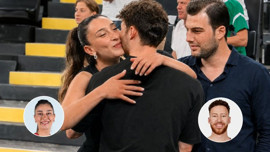 Hande Baladın'dan Onuralp Bitim'e galibiyet öpücüğü! Taze aşk tribüne damga vurdu