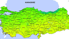 Türkiye'de çarşamba ayrı bir yere perşembe ayrı bir yere acil uyarı