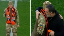 Arda Turan'dan Ukraynalı gaziye anlamlı jest! Maç öncesinde duygusal anlar yaşandı