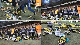 Sarı-lacivertlilerden anlamlı pankart! Fenerbahçe-Konyaspor maçında duygulandıran anlar... Taraftarlar atkılarını berelerini sahaya attı