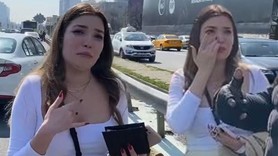 Lüks aracı yanan kadın, kazadan sonra lüks arabasının halini görünce ağlamaya başladı
