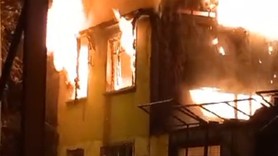 Bursa'da korkutan yangın! Gece bir anda gündüze döndü