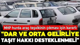 Milyonlarca kişi bekliyor! MHP hurda araç teşvikinin çıkması için kararlı: Taşıt edinme hakkı desteklenmeli