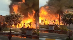 Pendik’te palet fabrikasında korkutan yangın! Çok sayıda ekip sevk edildi