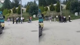 Üniversiteli genç kızların saç saça kavgası 'erkek' kavgası kamerada!