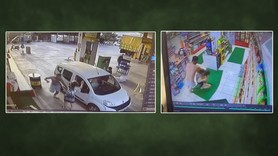 Akaryakıt istasyonunda kabus anları! Tanımadığı adamdan dakikalarca dayak yedi! O anlar kamerada