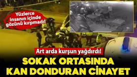 Sokak ortasında kan donduran cinayet! Yaşlı adam gözünü kırpmadan kurşun yağdırdı