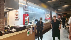 Astoria AVM'nin yemek katında çıkan yangın korkuttu!