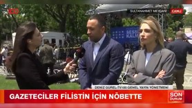 Türkiye'nin dört bir yanından 60 gazeteci Sultanahmet'te: Filistin için 24 saat canlı yayın nöbeti tutulacak