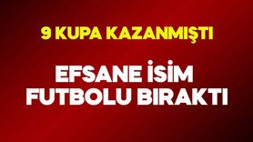 Yeşil sahalardan bir yıldız kaydı! 9 kupalı efsane 37 yaşında futbolu bıraktı
