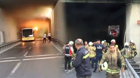 Beşiktaş’ta korku dolu anlar! İETT otobüsü alev topuna döndü