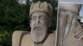 Mimar Sinan'ın heykeline zarar verildi