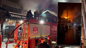 Hırdavat dükkanı alev topuna döndü! Ekipler seferber oldu