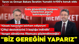 Tarım ve Orman Bakanı İbrahim Yumaklı tv100'de Talat Atilla'nın konuğu oldu! 'Gözlerinin yaşına bakmayacağız!