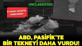 ABD, Pasifik'te bir tekneyi daha vurdu! 4 narko-terörist öldü!