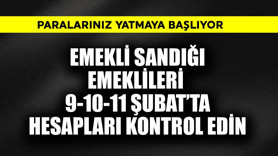 Emekli sandığı emeklileri 9-10-11 Şubat'ta hesapları kontrol edin! Para yatacak