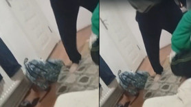 9 yaşındaki çocuğa üvey baba şiddeti! Dehşet anları kamerada