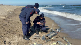 Karasu sahilinde şüpheli İHA: 400 metrelik güvenlik çemberi