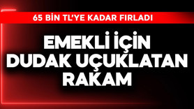 Emekli için dudak uçuklatan rakam! 65 Bin TL'ye fırladı