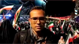 Canlı yayında hava saldırısı! Tekbir sesleri Tahran'da yankılandı