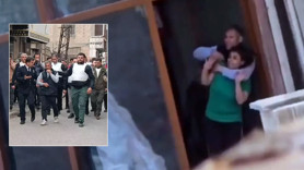 Gaziantep'te cezaevi firarisi polisi görünce 5 kişiyi rehin aldı! Korku dolu anlar kamerada