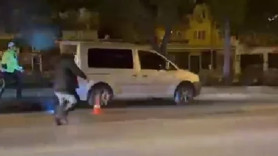 Polisin üzerine araç sürdü! Bu hareket pahalıya patladı: Rekor ceza geldi