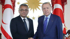 Cumhurbaşkanı Erdoğan, KKTC Cumhurbaşkanı Erhürman ile görüştü