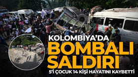 Kolombiya’da bombalı saldırı: 5’i çocuk 14 kişi hayatını kaybetti