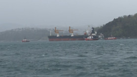 İstanbul Boğazı'nda arıza yaptı: Kuru yük gemisi kurtarıldı