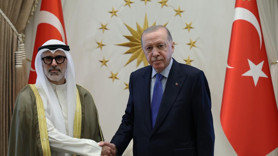 Cumhurbaşkanı Erdoğan,  Kuveyt Dışişleri Bakanı Cerrah el-Ahmed es-Sabah'ı kabul etti