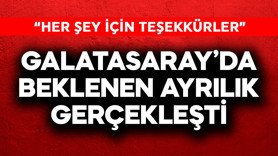Galatasaray'da beklenen ayrılık gerçekleşti: "Her şey için teşekkürler"
